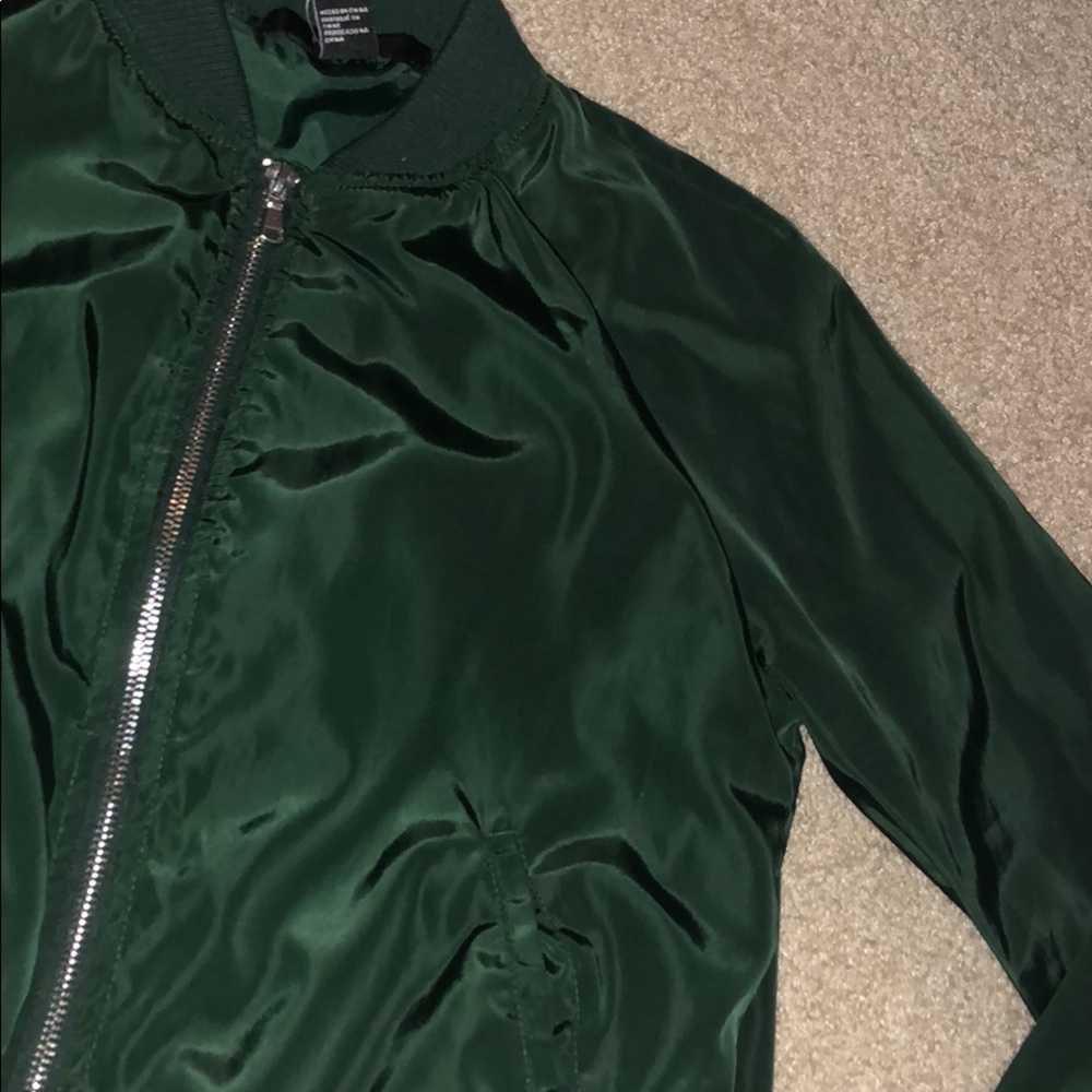 army green bomber jacket